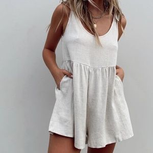 tie strap romper